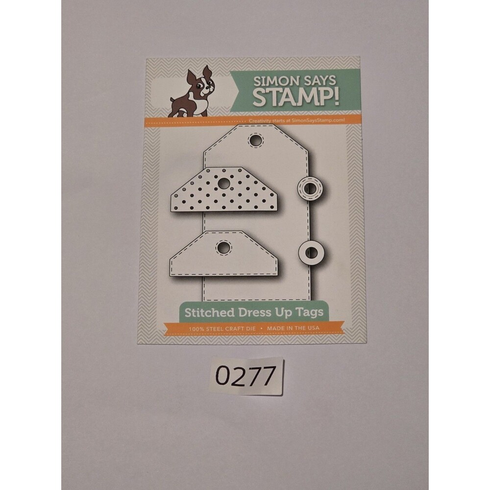 Simon Says Stamp Stitched Dress Up Tags Steel Craft Die Set Tags Card Making